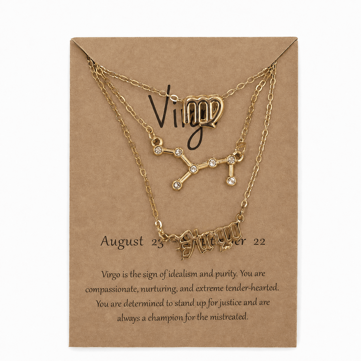 Trio collar signos zodiacales